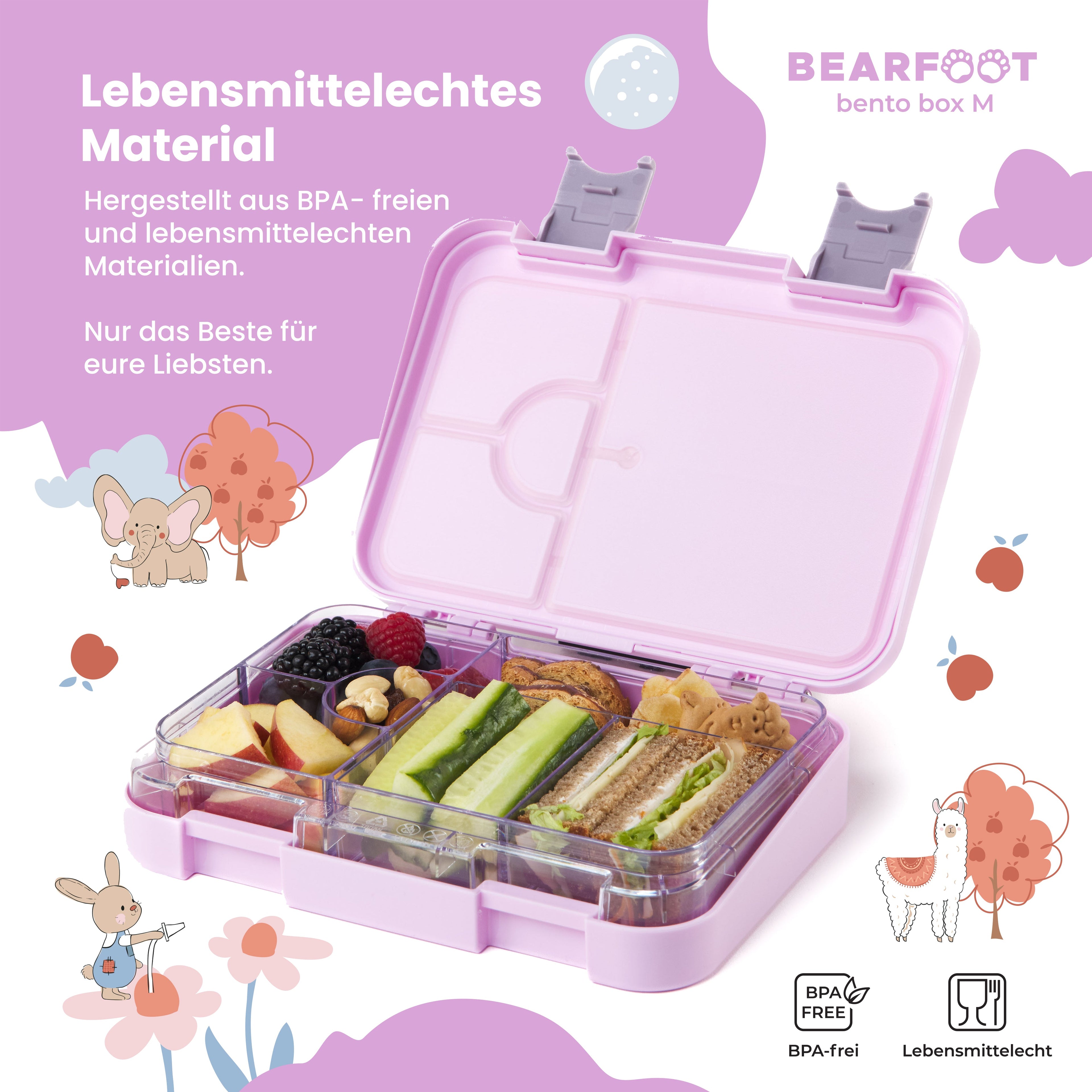 Einhorn Bundle - Bento Box M & Trinkflasche 450ml & Isolierflasche 400ml