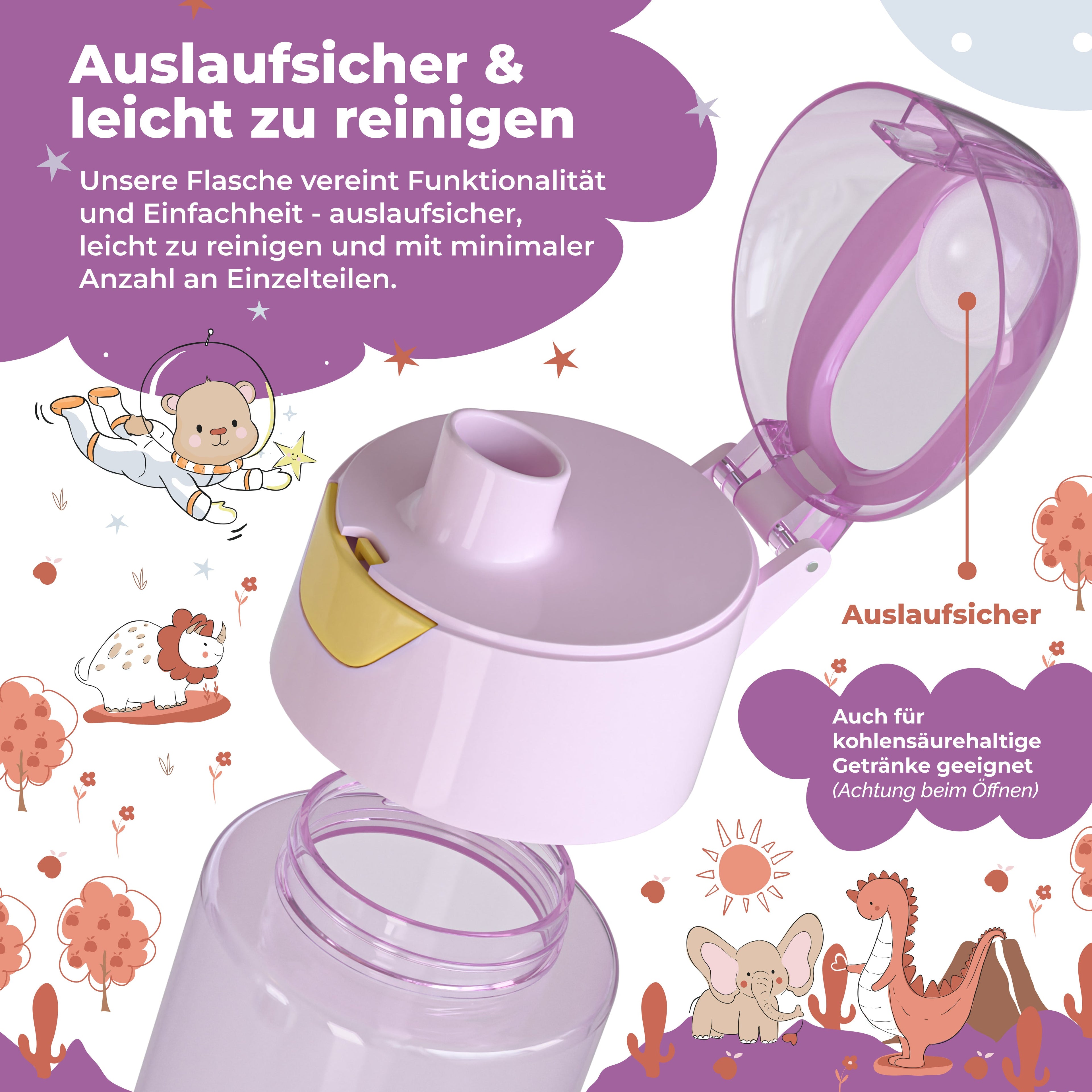 Einhorn Bundle - Bento Box M & Trinkflasche 450ml & Isolierflasche 400ml