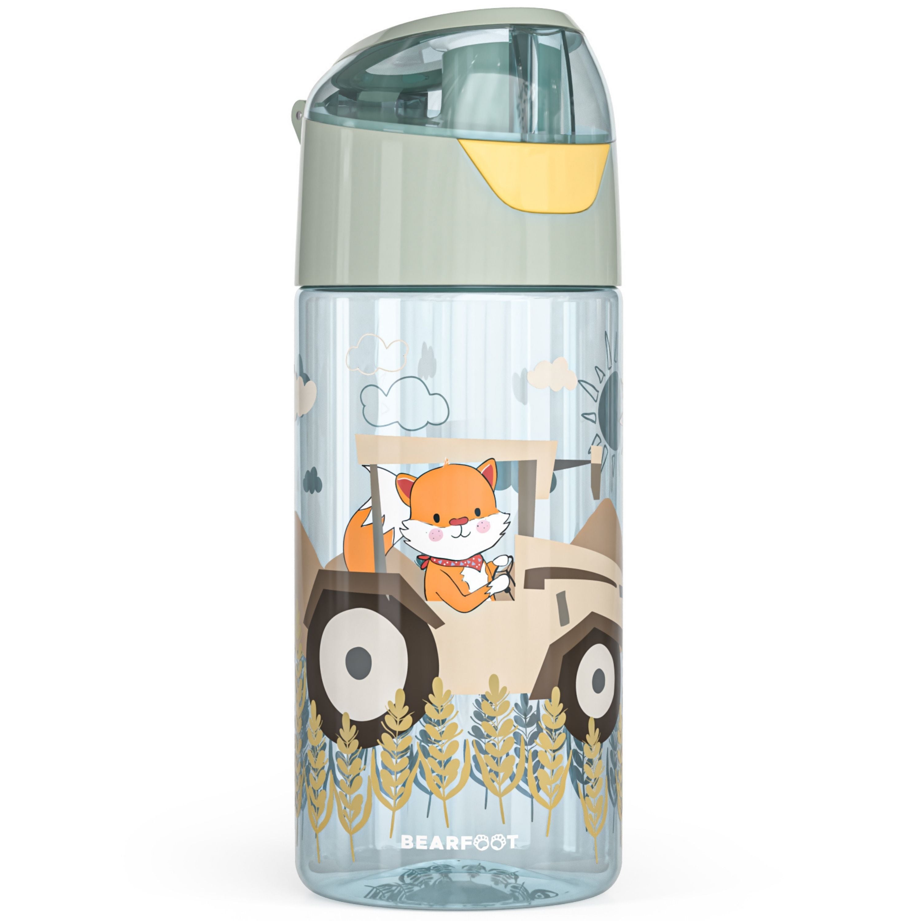 Trinkflasche Kinder, leichte Wasserflasche - Traktor sage