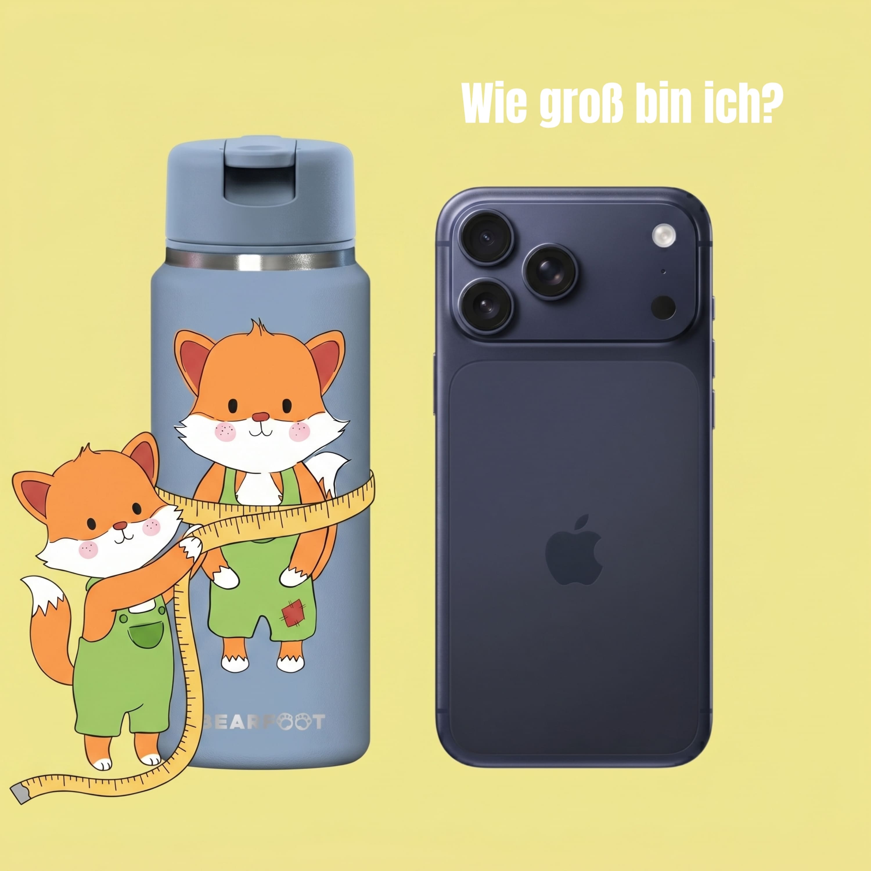 TINY Thermo Kinder Trinkflasche Edelstahl - Fuchs