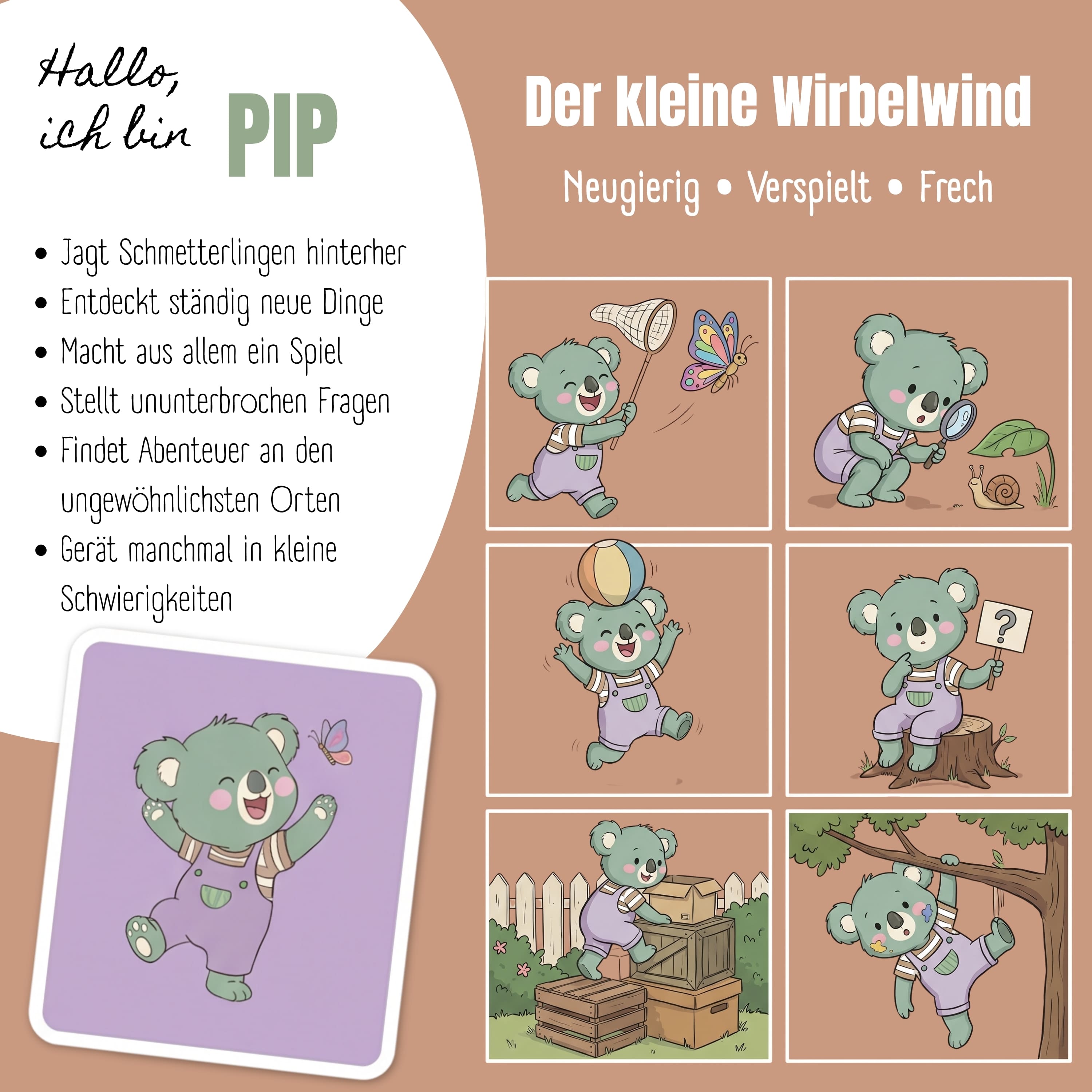 TINY Thermo Kinder Trinkflasche Edelstahl - Koala