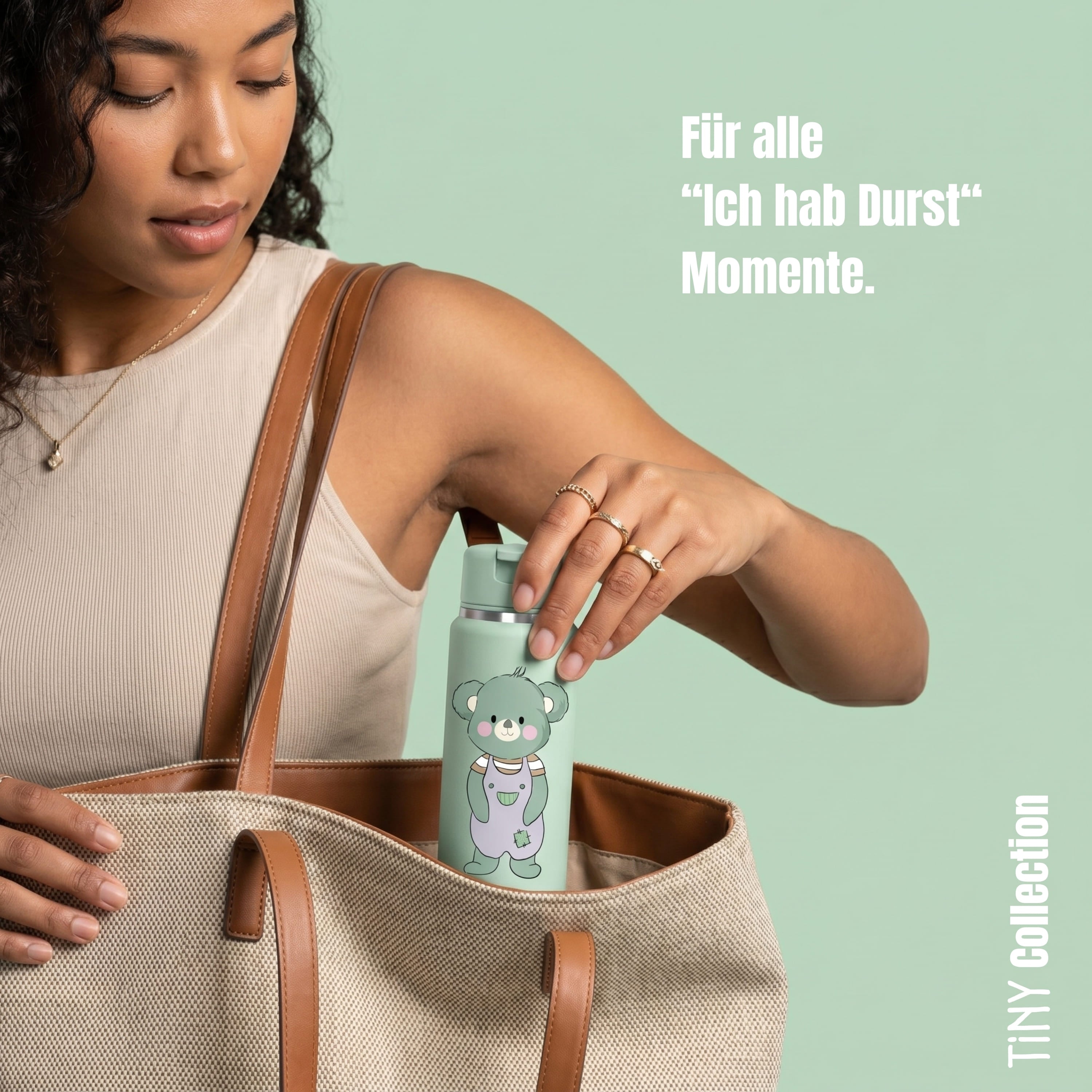 TINY Thermo Kinder Trinkflasche Edelstahl - Koala