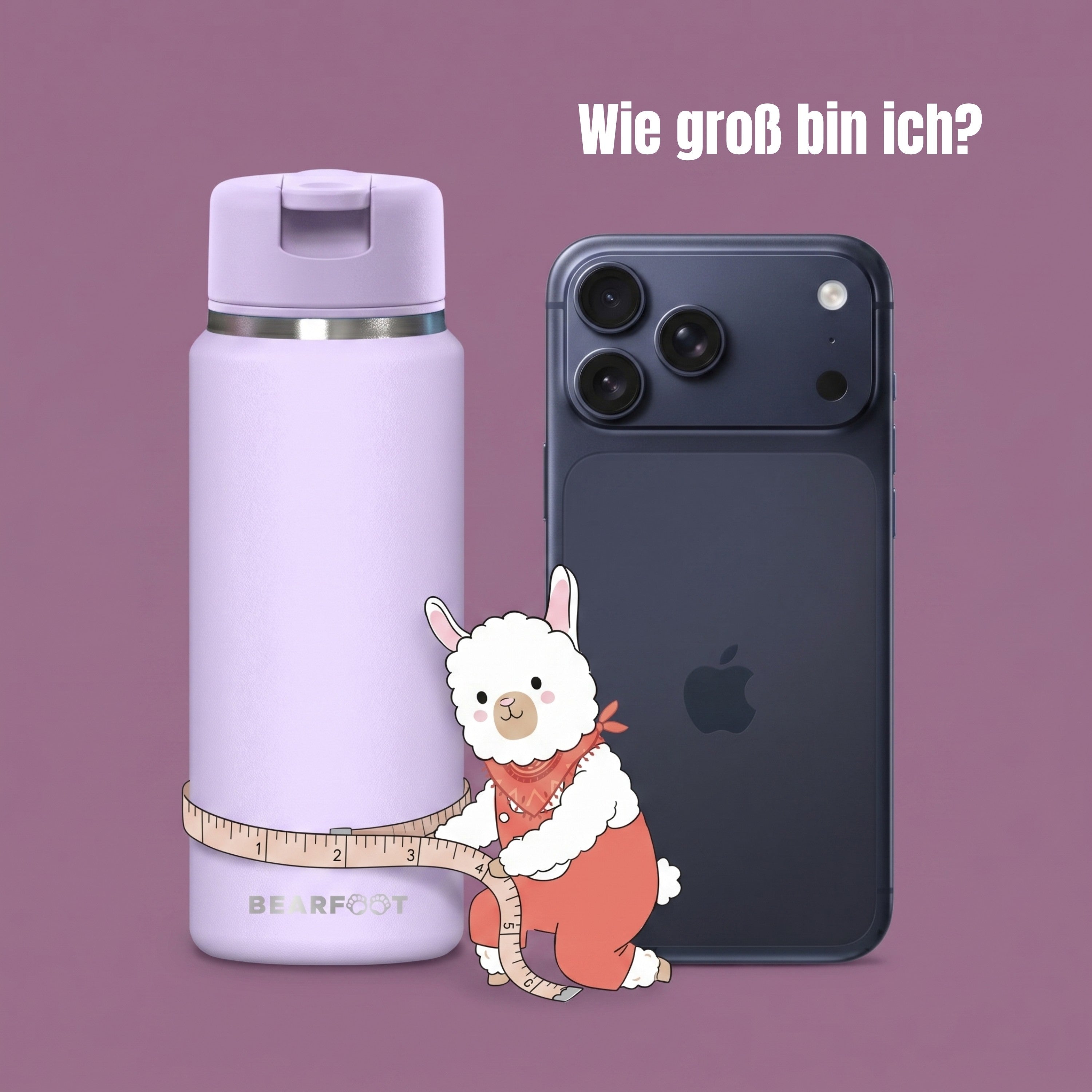 TINY Thermo Kinder Trinkflasche Edelstahl - Lila