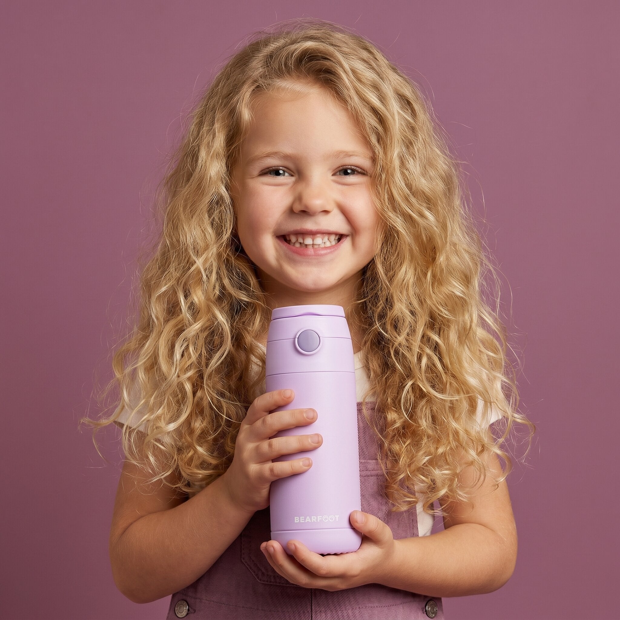 Thermo Kinder Trinkflasche Edelstahl - lila