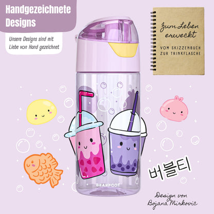 Gourde pour enfants, gourde légère - bubble tea