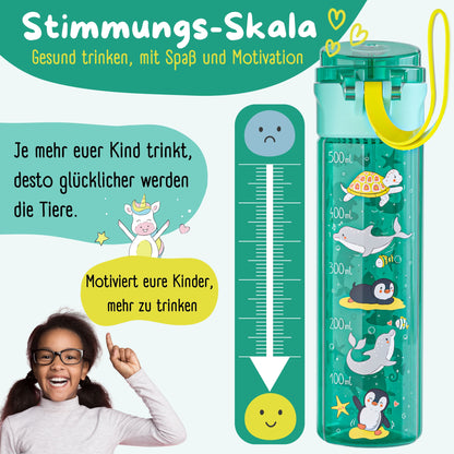 Kinderdrinkfles, 500 ml, licht - oceaanmunt