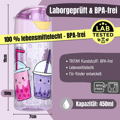 Gourde pour enfants, gourde légère - bubble tea