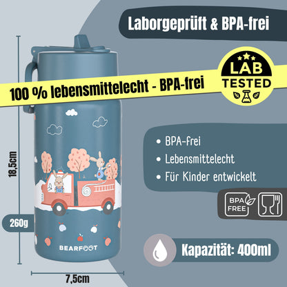 Botella térmica para niños de acero inoxidable - departamento de bomberos