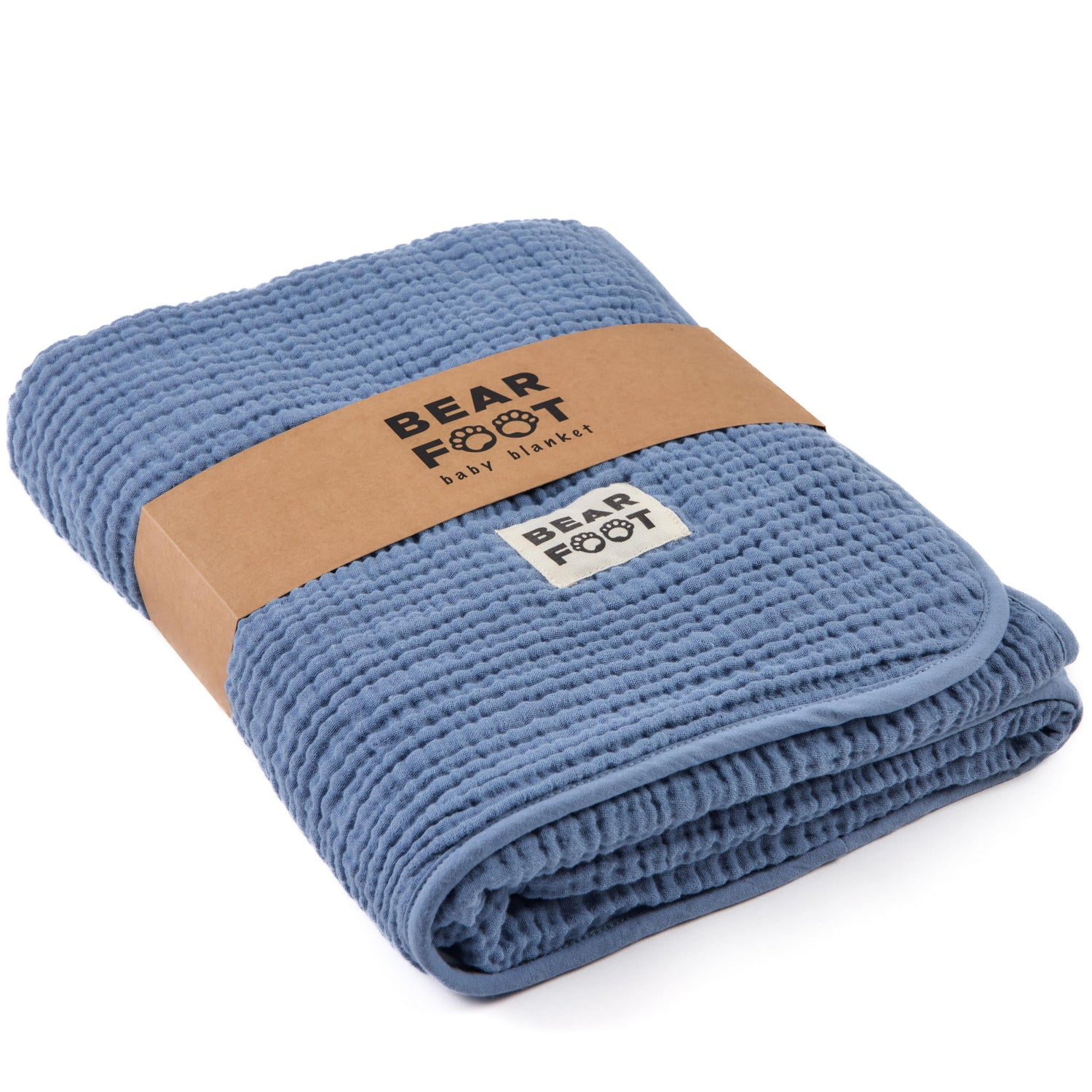 Baby blanket muslin fleece blanket fluffy soft - blue