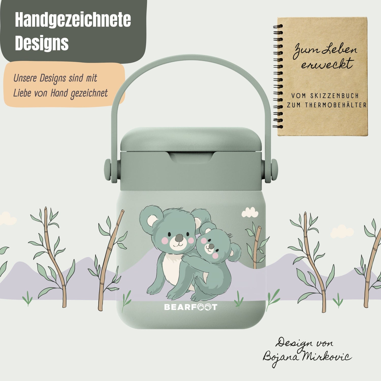 Thermobehälter Kinder Edelstahl - Koala Sabei