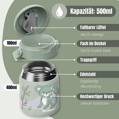 Thermobehälter Kinder Edelstahl - Koala Sabei