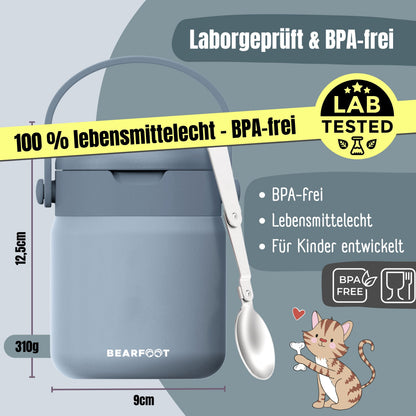 Thermobehälter Kinder Edelstahl - Blau
