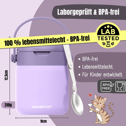 Thermobehälter Kinder Edelstahl - Lila