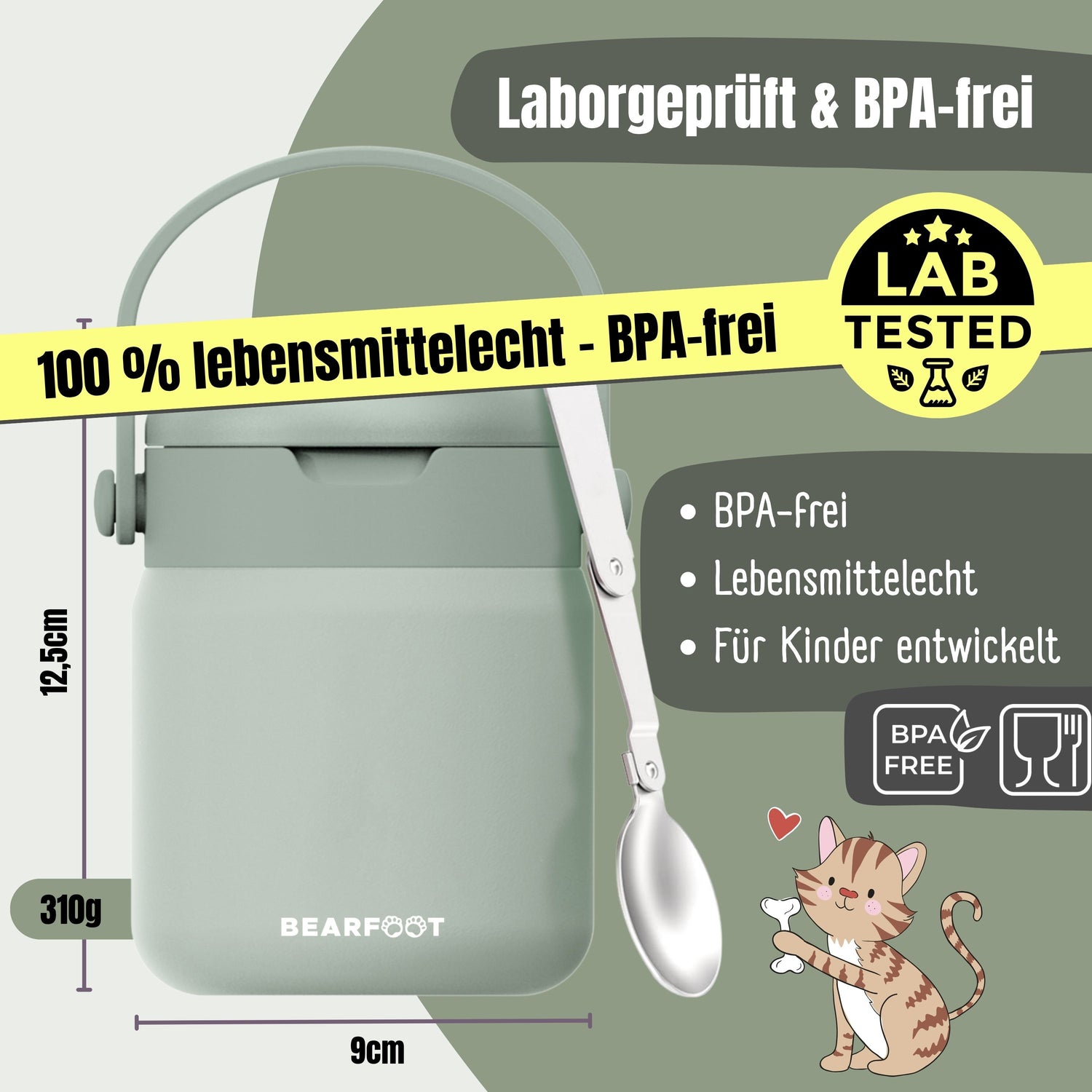Thermobehälter Kinder Edelstahl - Sabei