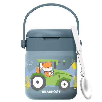 Thermobehälter Kinder Edelstahl - Traktor blau
