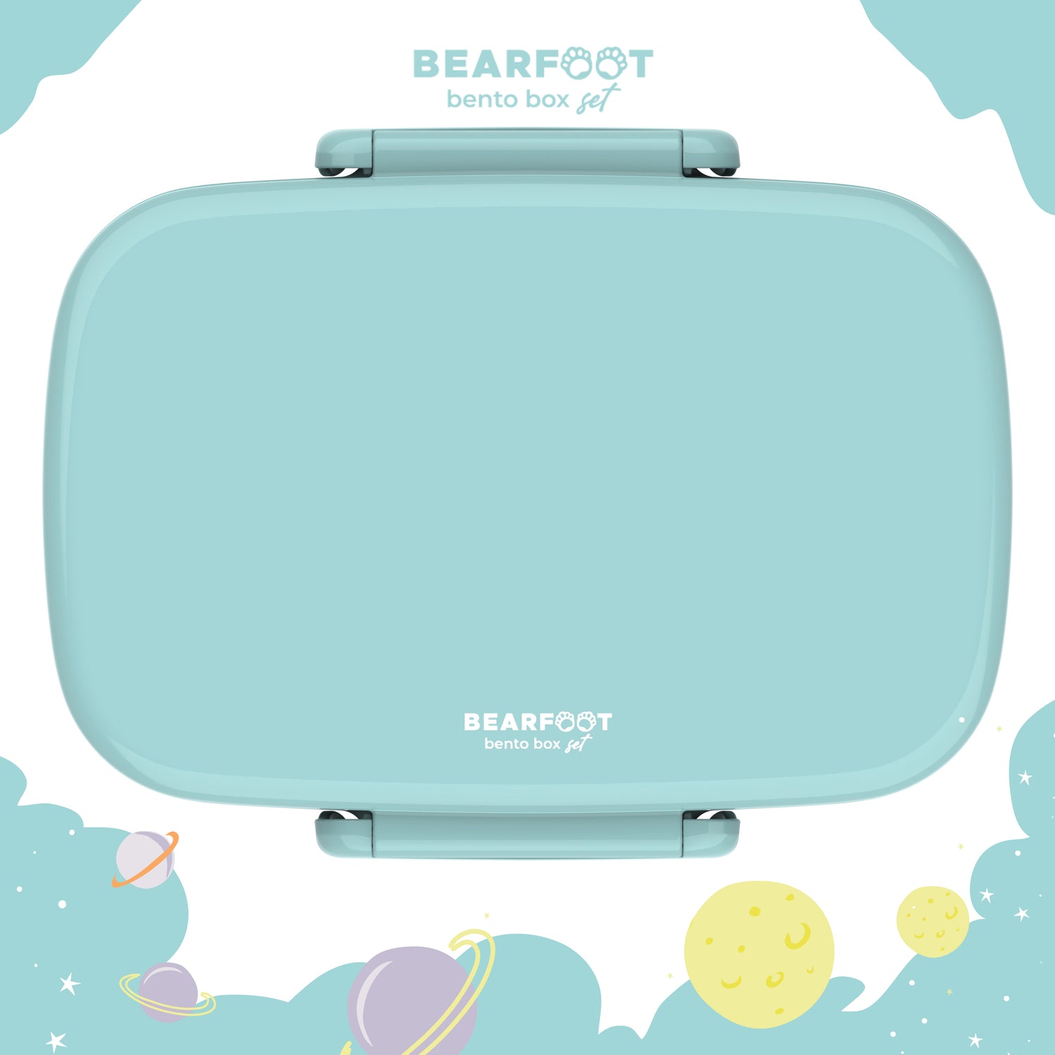 Kinderlunchbox met vakken, licht en lekvrij - mint