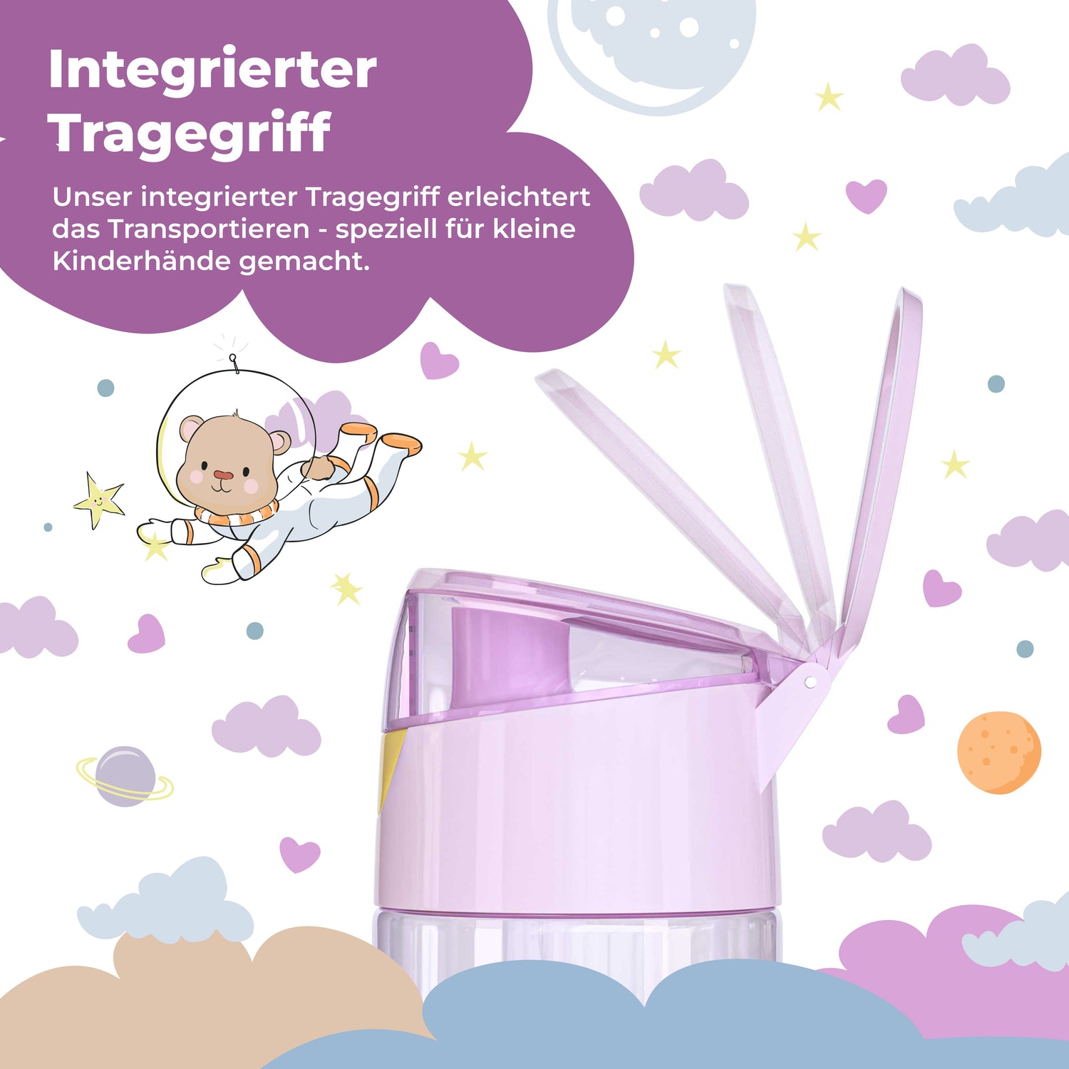 Unicorn Bundel - Bento Box M &amp; Drinkfles 450ml