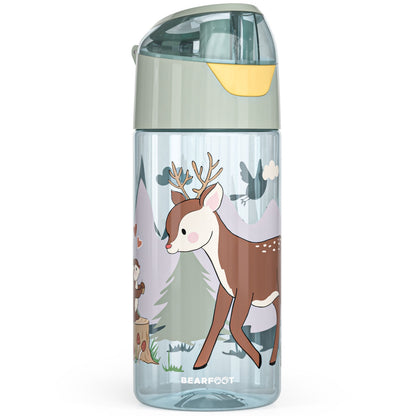 Trinkflasche Kinder, leichte Wasserflasche - Reh sage