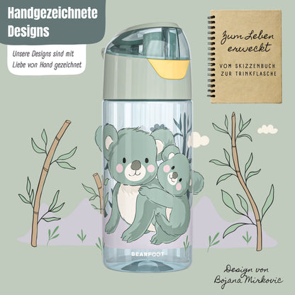 Trinkflasche Kinder, leichte Wasserflasche - Koala sage