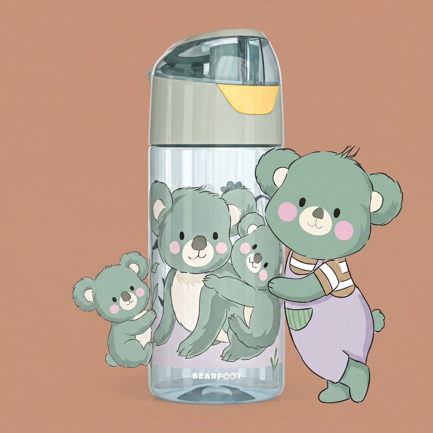 Trinkflasche Kinder, leichte Wasserflasche - Koala sage