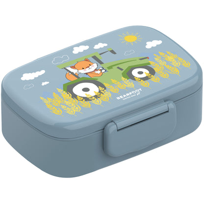 Brotdose Kinder mit Fächern, leicht &amp; auslaufsicher -Traktor
