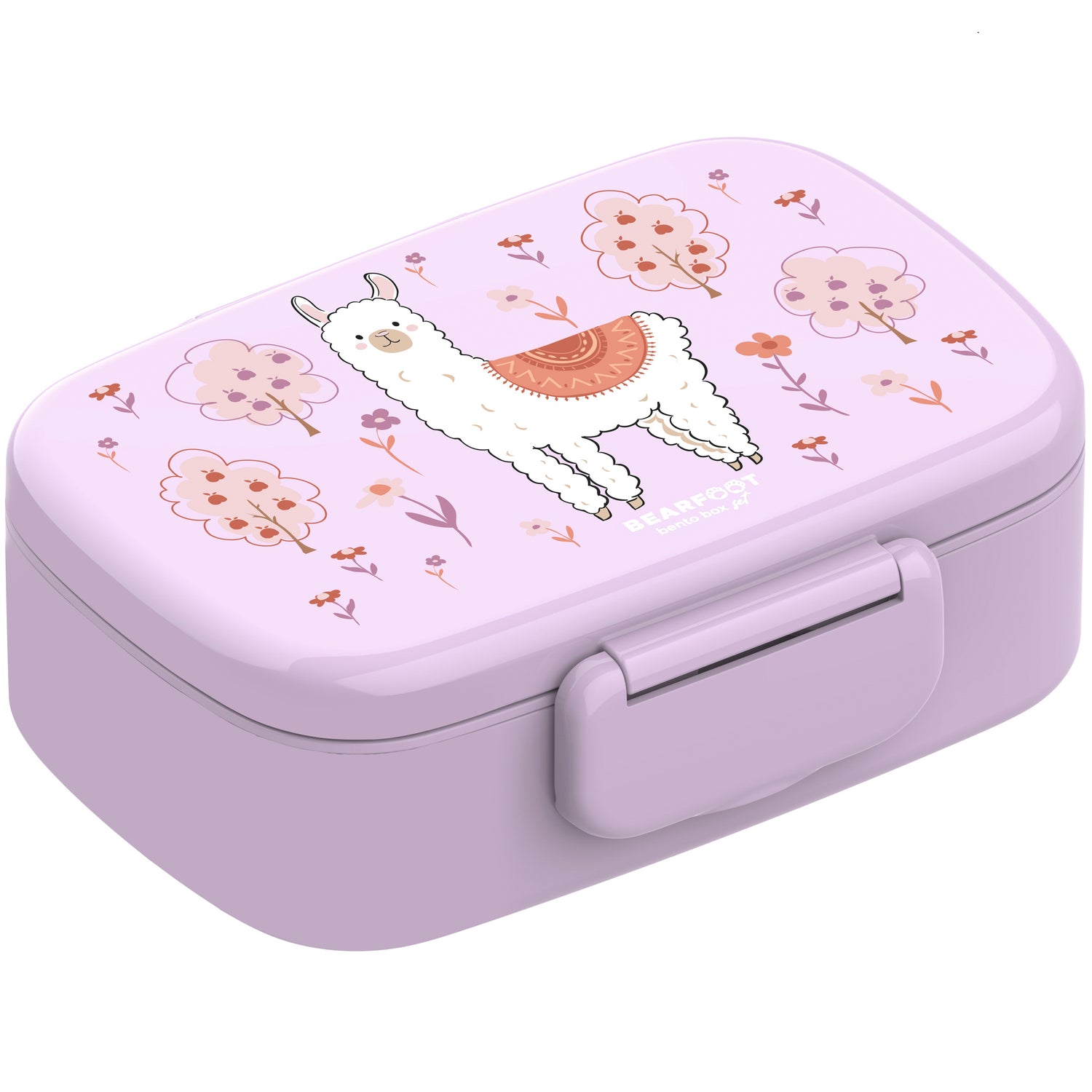 Kinderlunchbox met vakken, licht en lekvrij - Lama