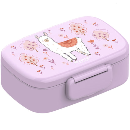 Kinderlunchbox met vakken, licht en lekvrij - Lama