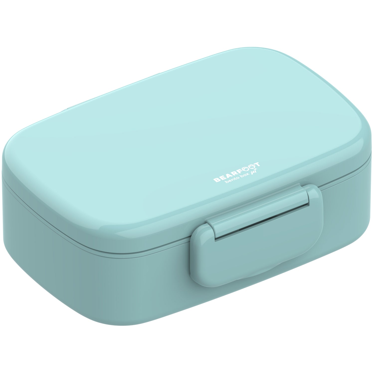 Kinderlunchbox met vakken, licht en lekvrij - mint