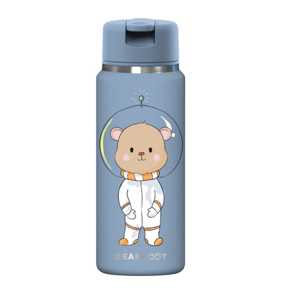 TINY Thermo Kinder Trinkflasche Edelstahl - Astro Bär blau