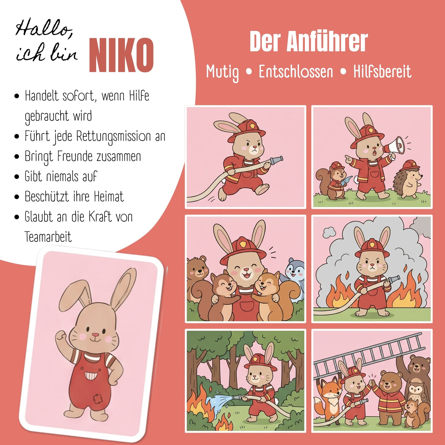 TINY Thermo Kinder Trinkflasche Edelstahl - Hase