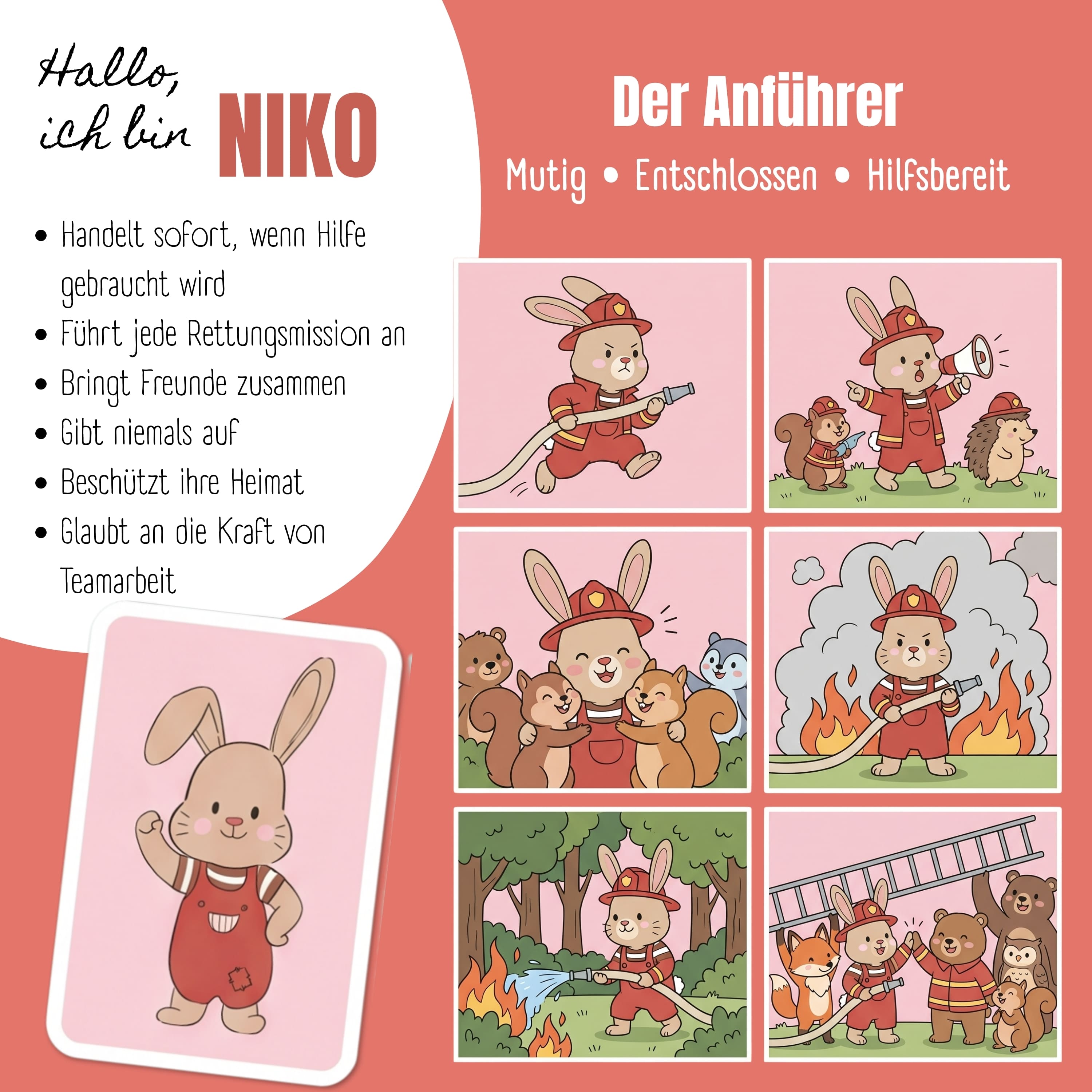 TINY Thermo Kinder Trinkflasche Edelstahl - Hase