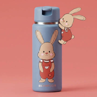 TINY Thermo Kinder Trinkflasche Edelstahl - Hase