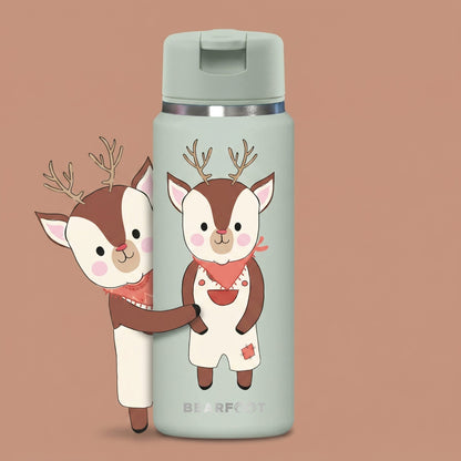 TINY Thermo Kinder Trinkflasche Edelstahl - Reh