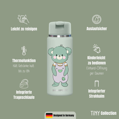 TINY Thermo Kinder Trinkflasche Edelstahl - Koala