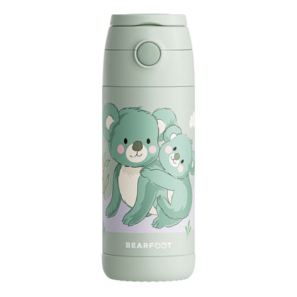 Thermo Kinder Trinkflasche Edelstahl - Koala grün