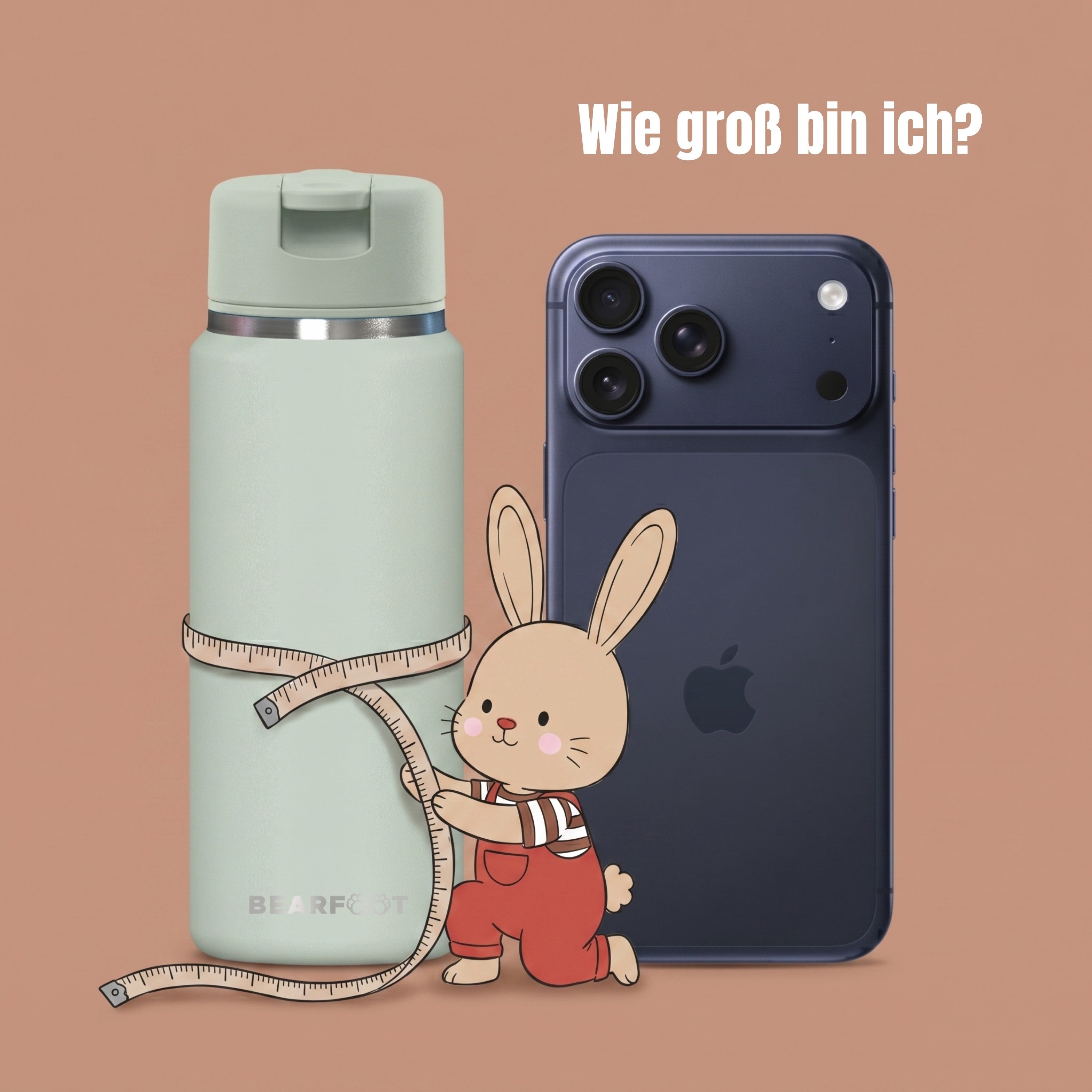 TINY Thermo Kinder Trinkflasche Edelstahl - Grün