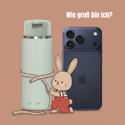 TINY Thermo Kinder Trinkflasche Edelstahl - Grün