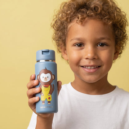 TINY Thermo Kinder Trinkflasche Edelstahl - Affe