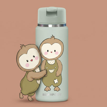 TINY Thermo Kinder Trinkflasche Edelstahl - Eule