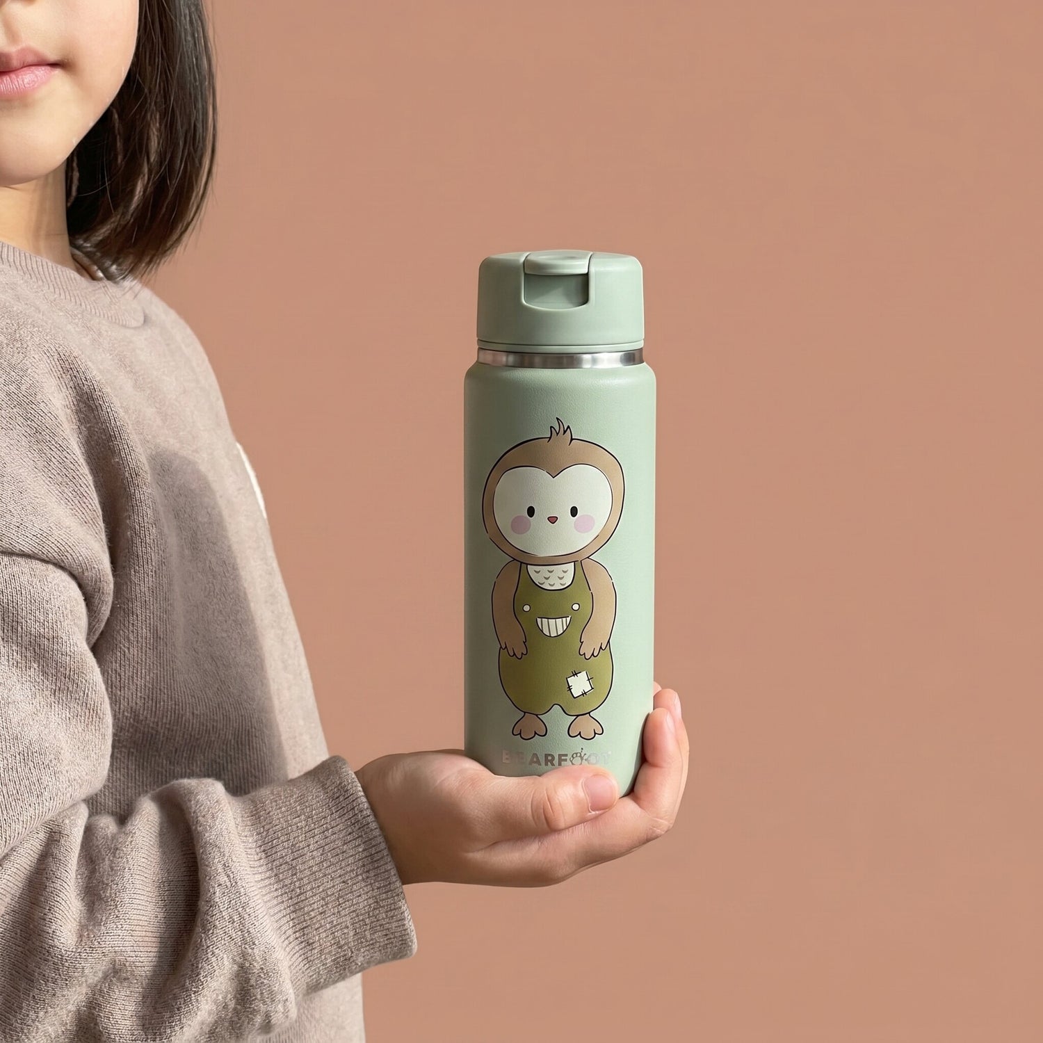 TINY Thermo Kinder Trinkflasche Edelstahl - Eule