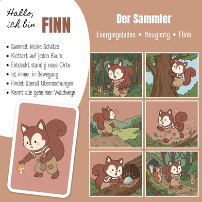 TINY Thermo Kinder Trinkflasche Edelstahl - Eichhörnchen